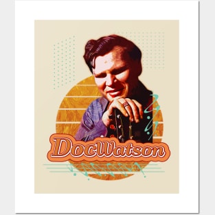 Doc watson \\ Retro Art Posters and Art